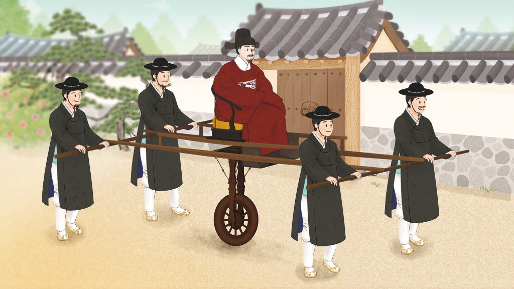 조선시대 고관들이 타고 다니던 외바퀴 수레, 초헌<쇠처럼 단단한 유산... 철 문화<지역N문화 테마 조선시대 고관들이 타고 다니던 외바퀴 수레, 초헌