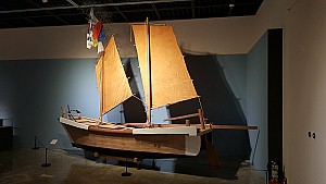 나무와 사람을 모아 배를 모으는 하단돛배 조선장