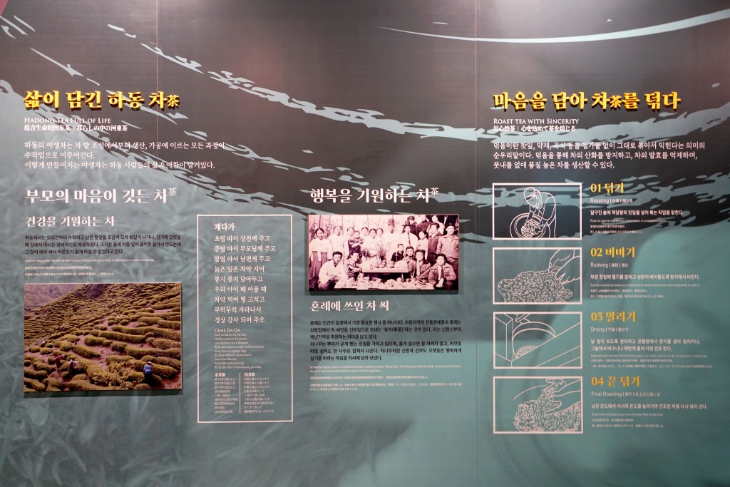 하동야생차박물관 내부 