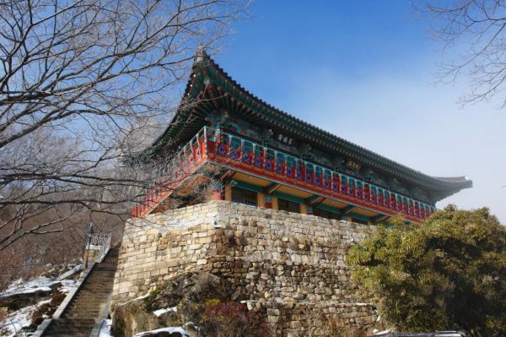 남해 보리암 전경