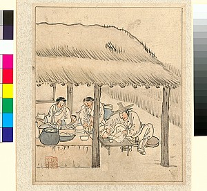 조선시대 보부상을 그린 단원 김홍도