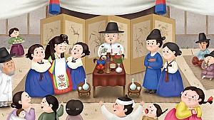 혼례에 관한 일을 총괄하는 전문 직업여성, 수모