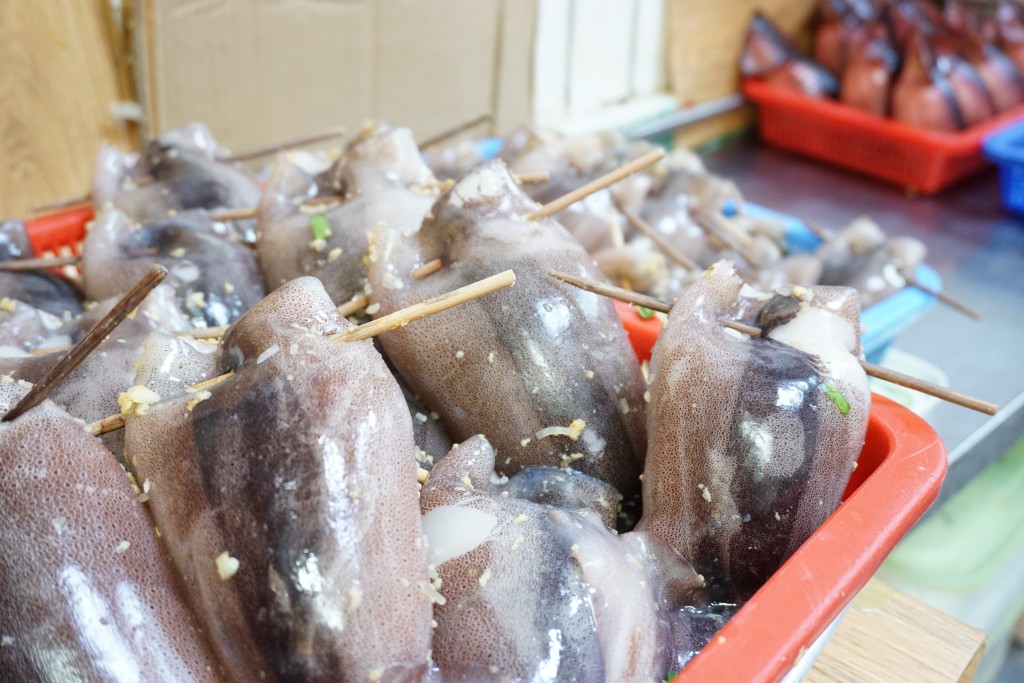 속을 채운 오징어순대