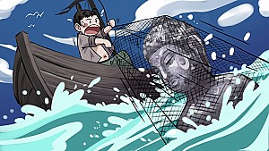 바다에서 건져올린 부처님을 모신 심복사