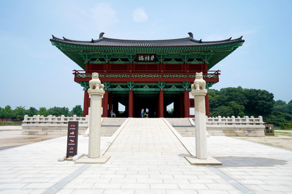 경주 월정교 누각 정면