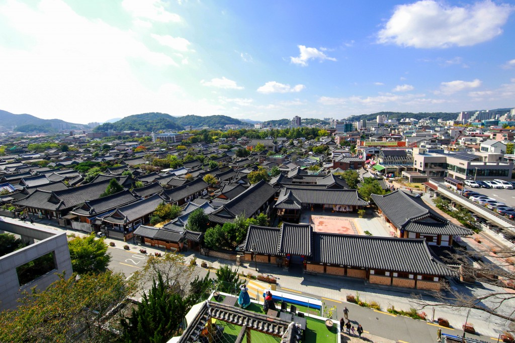 전주한옥마을 전경