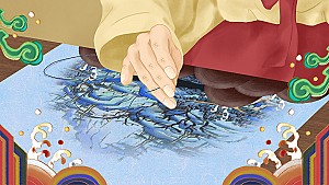 인내와 끈기의 바늘로 그림을 그리는 자수장(궁수)