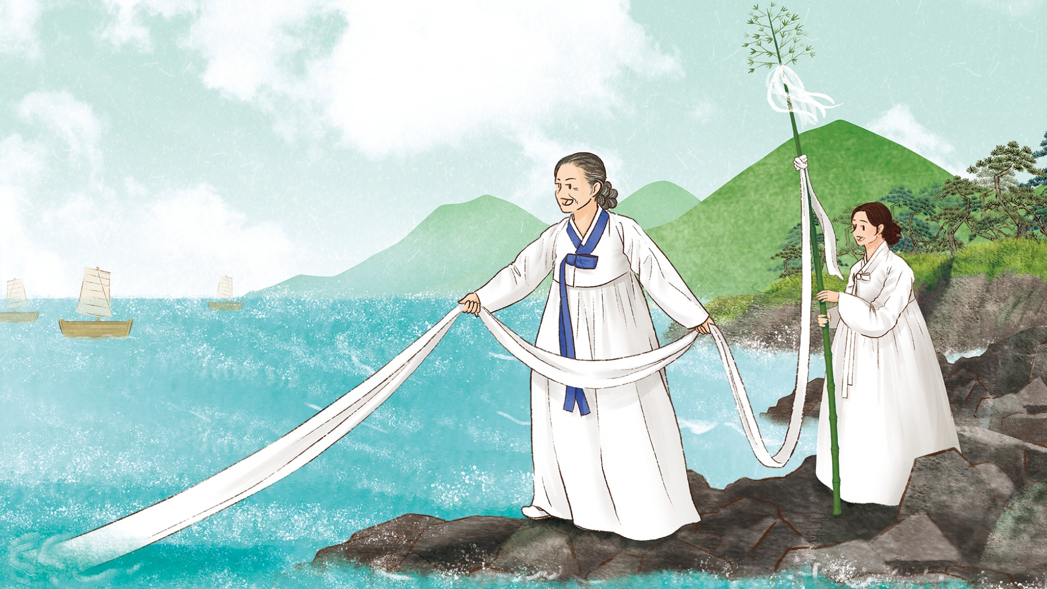 배의 안전과 풍어를 기원하는 뱃고사<문화와 삶을 꽃피우는, 한국의 강과 바다<지역N문화 테마 배의 안전과 풍어를 기원하는 뱃고사
