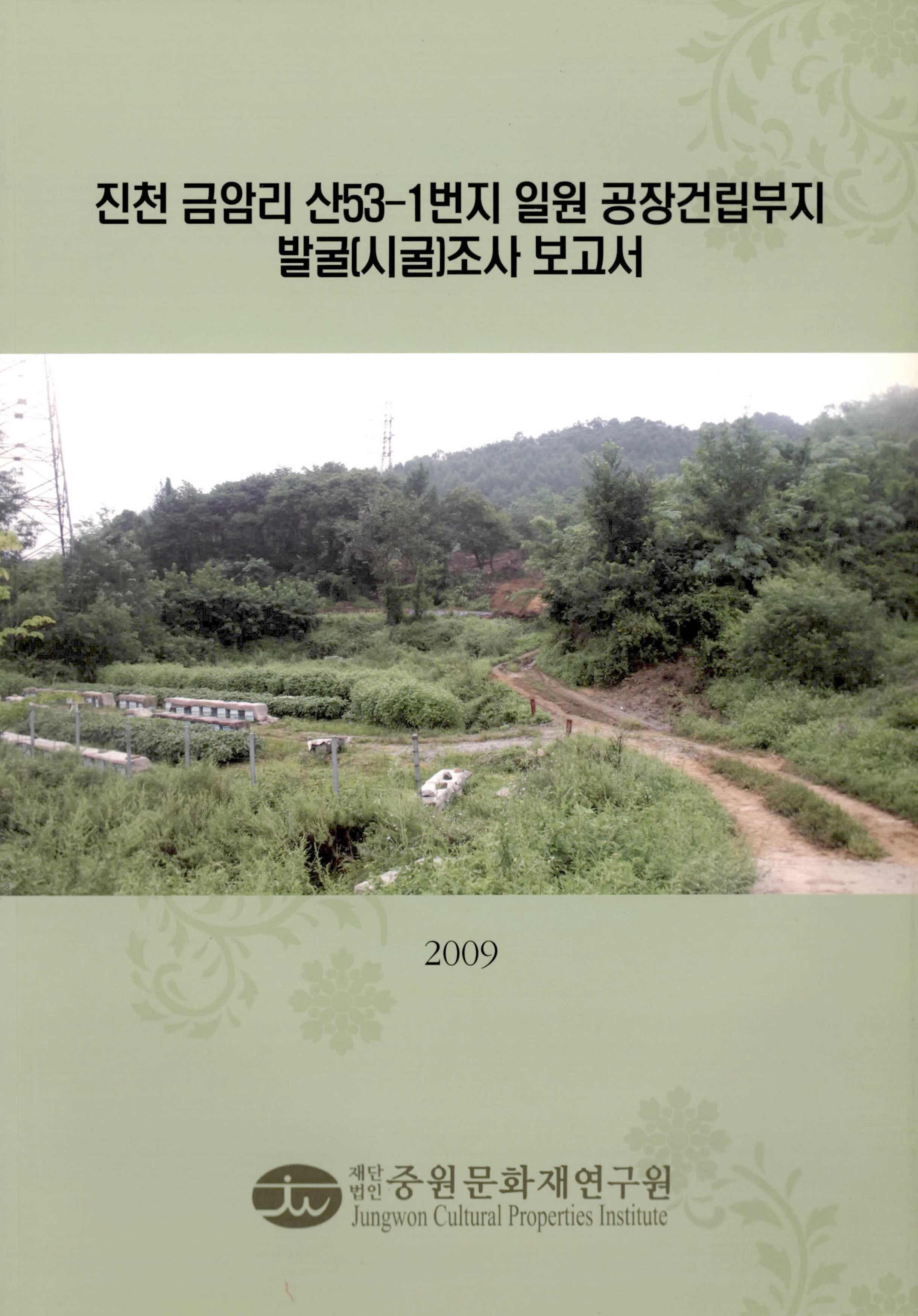 진천 금암리 산53-1번지 일원 공장건립부지 발굴(시굴)조사 보고서 